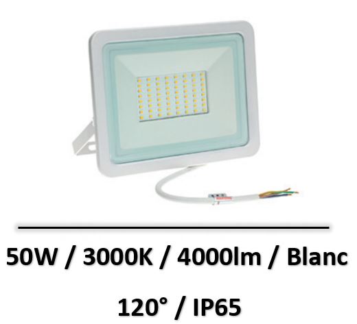 projecteur-blanc-50w-3000K