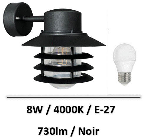 applique-led-bord-de-mer-noir