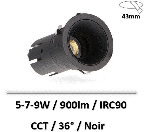 spot-led-noir
