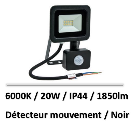 projecteur-noir-20W-6000K-detecteur