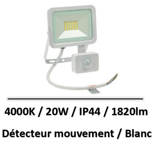 projecteur-20W-blanc-3000K-detecteur