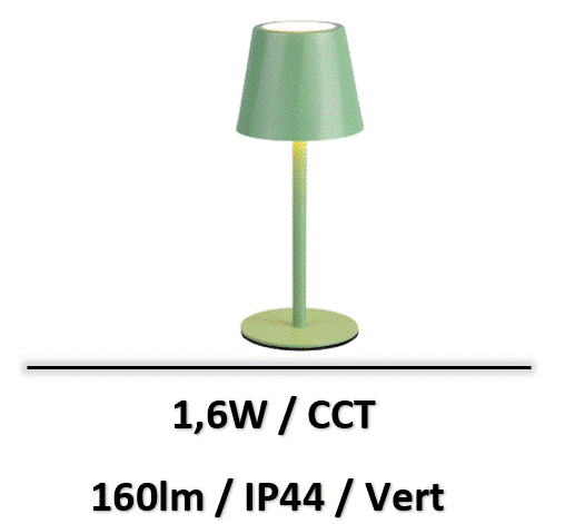 lampe-led-table-vert
