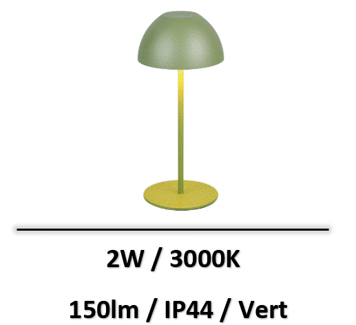led-pour-table-vert