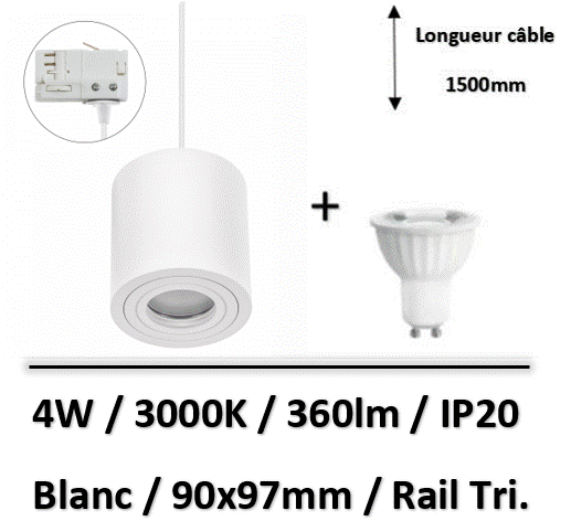 spot-sur-rail-blanc