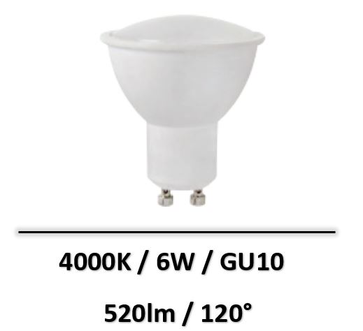 ampoule-GU10-led-6W-4000K