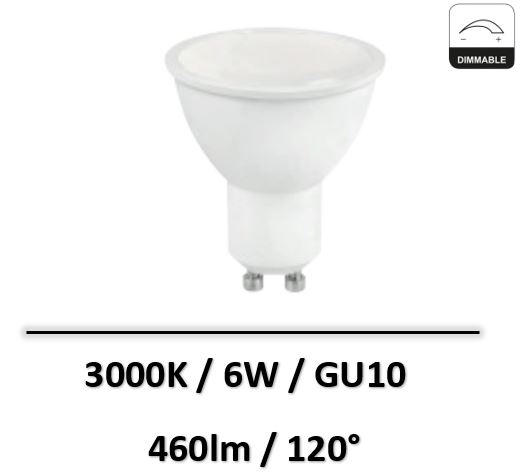 lampe-led-gu10-dimmable-6W