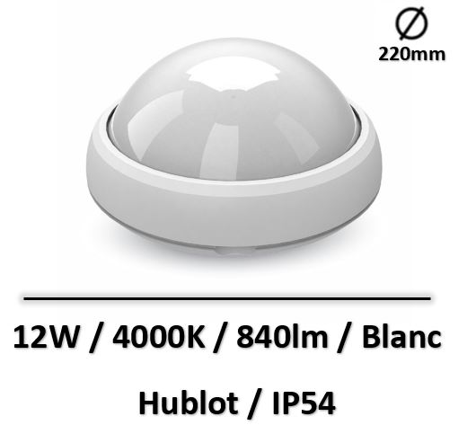 hublot-led-blanc-12W-4000K-rond