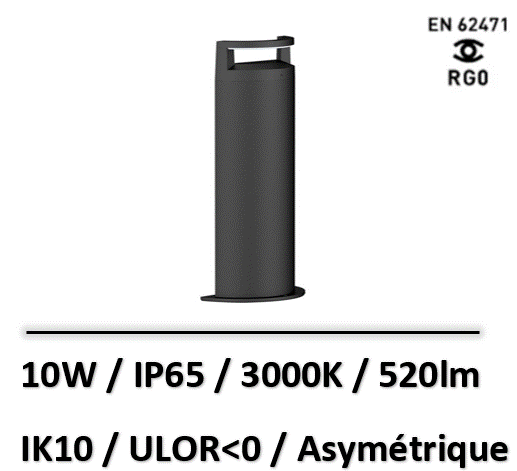 SMILE BORNE ASYMETRIQUE -10W-3000K