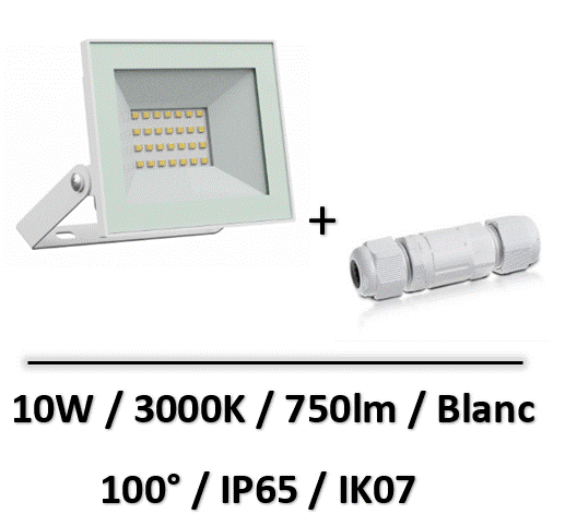projecteur-led-10W-blanc