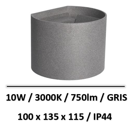 applique-led-gris-10W-arlux