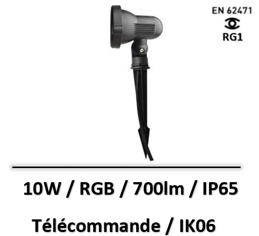 SPOT-10W-RGB-led