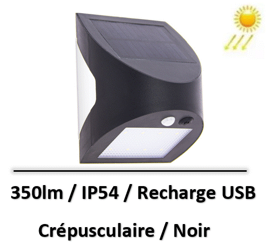 Applique murale hybride Solaire