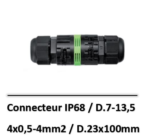 DF Electric - Connecteur étanche IP68 - 4x0,5-4mm2 / 32A / 450V - TBH.391.A4AL