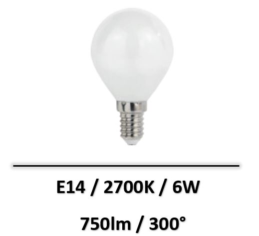 Spectrum - AMPOULE LED E14 6W 2700K - WOJ+14394