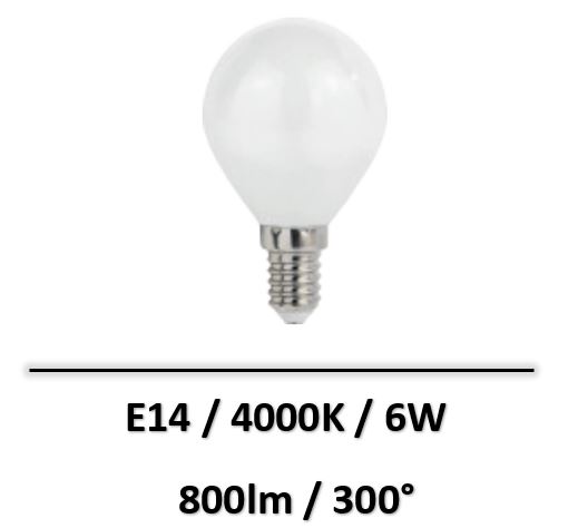 Spectrum - AMPOULE LED E14 6W 4000K - WOJ+14395