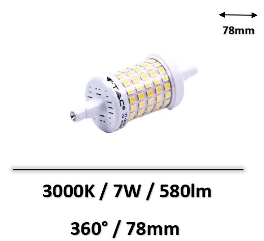 R7S-led-7W-3000K-V-TAC