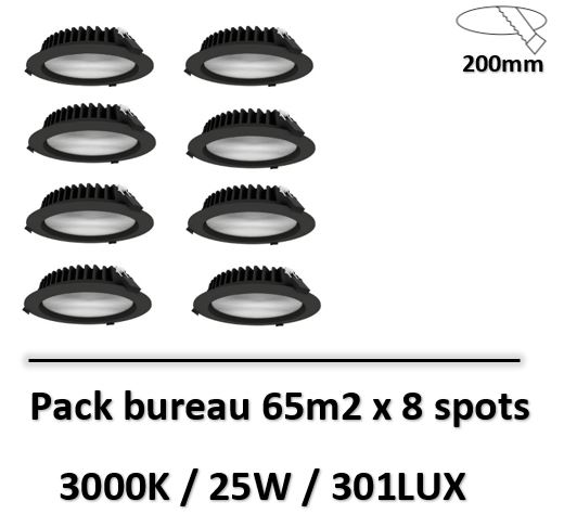 spot-led-lited-noir-25W-x8-pack-bureau