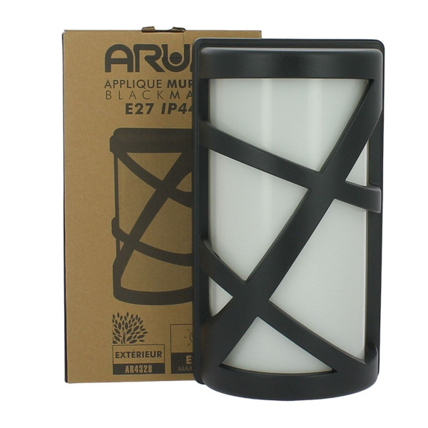 applique-murale-exterieur-noire-osaka-culot-e27-ip44