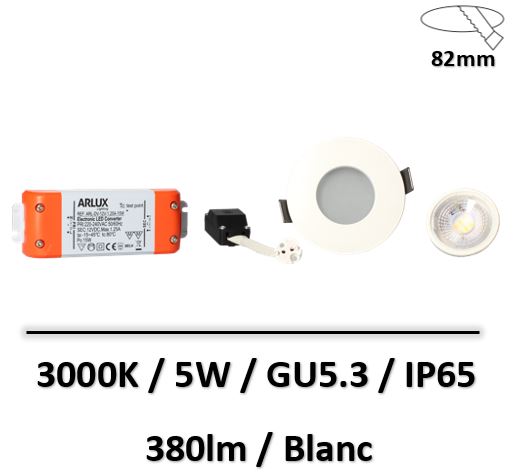 spot--led-blanc-IP65-5W-encastre-douche