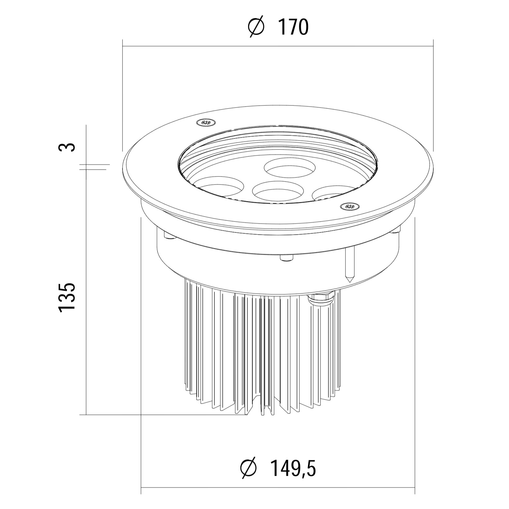NISO RECESSED L-24