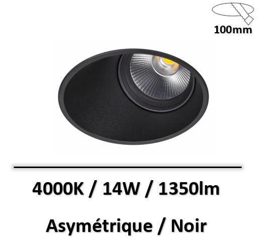 spot-asymetrique-encastre-noir-14W