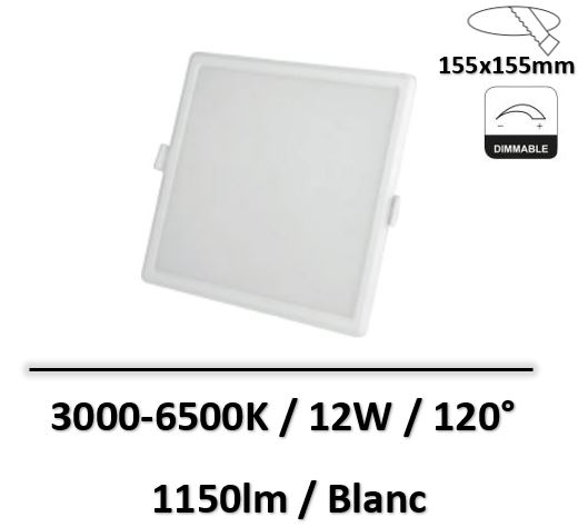spot-led-carre-blanc-CCT-12W