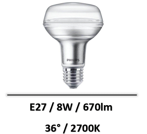 lampe R80 led philips