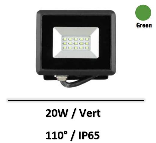 projecteur-20W-vert-vtac