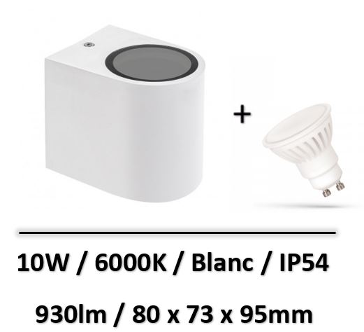 applique-blanc-led-GU10-10W