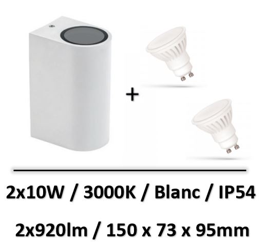 applique-led-blanc-GU10-10W