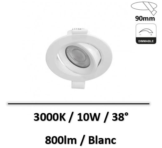 spot-led-blanc-10W-3000K-dimmable