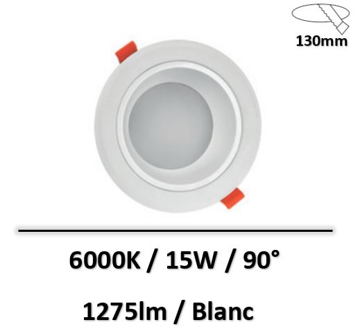 spot-led-15W-6000K-Encastre-spectrum