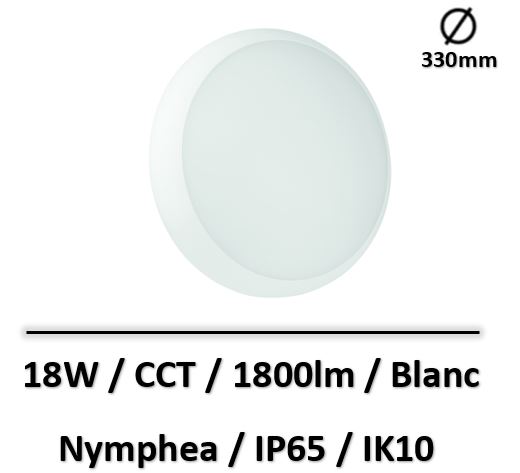 hublot-led-nymphea-18W-CCT-rond