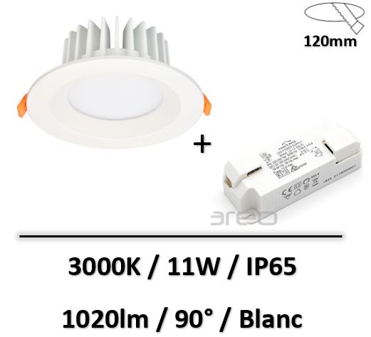 spot-led-clareo-11W-IP65-blanc