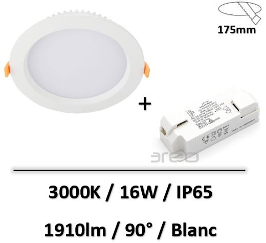 spot-led-encastre-IP65-etanche-16W-clareo