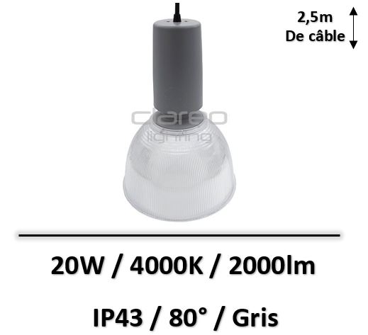 coupole-led-gris-20W-clareo