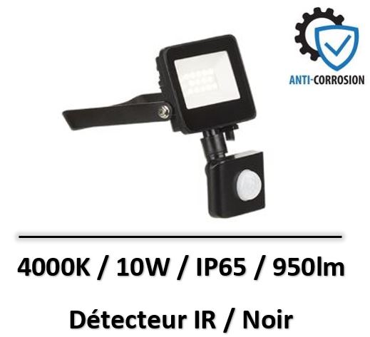 projecteur-led-detecteur-IR-10W-noir