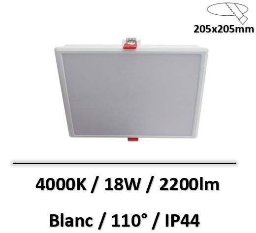 downlight-xanlite-blanc-18W-carre