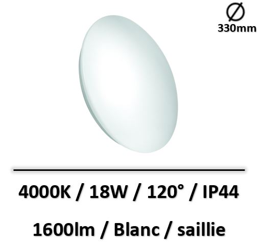 spot-led-saillie-blanc-spectrum-18W-4000K