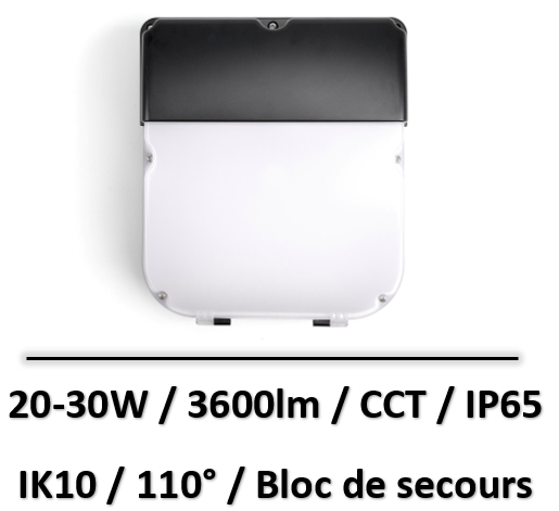 applique-avec-eclairage-de-secours