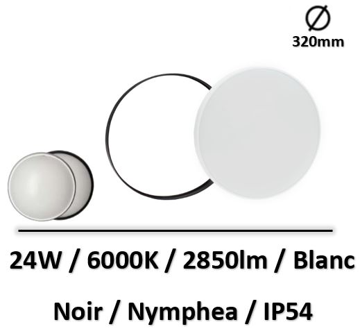 hublot-led-24W-spectrum-6000k-blanc-noir