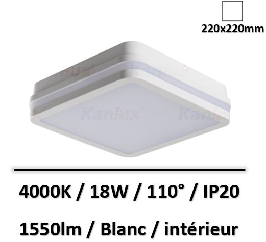 plafonnier-led-blanc-18W-