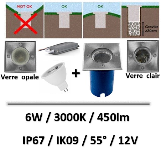 spot led encastrable extérieur ip67 12v