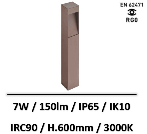 BORNE-led-marron