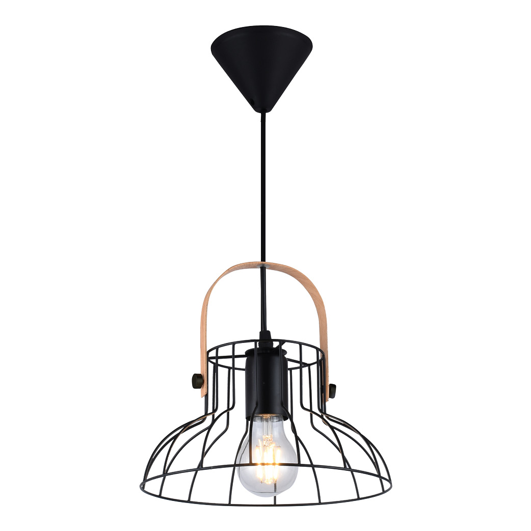 [204400017] Suspension série Fundi E27 Ø240 mm noire