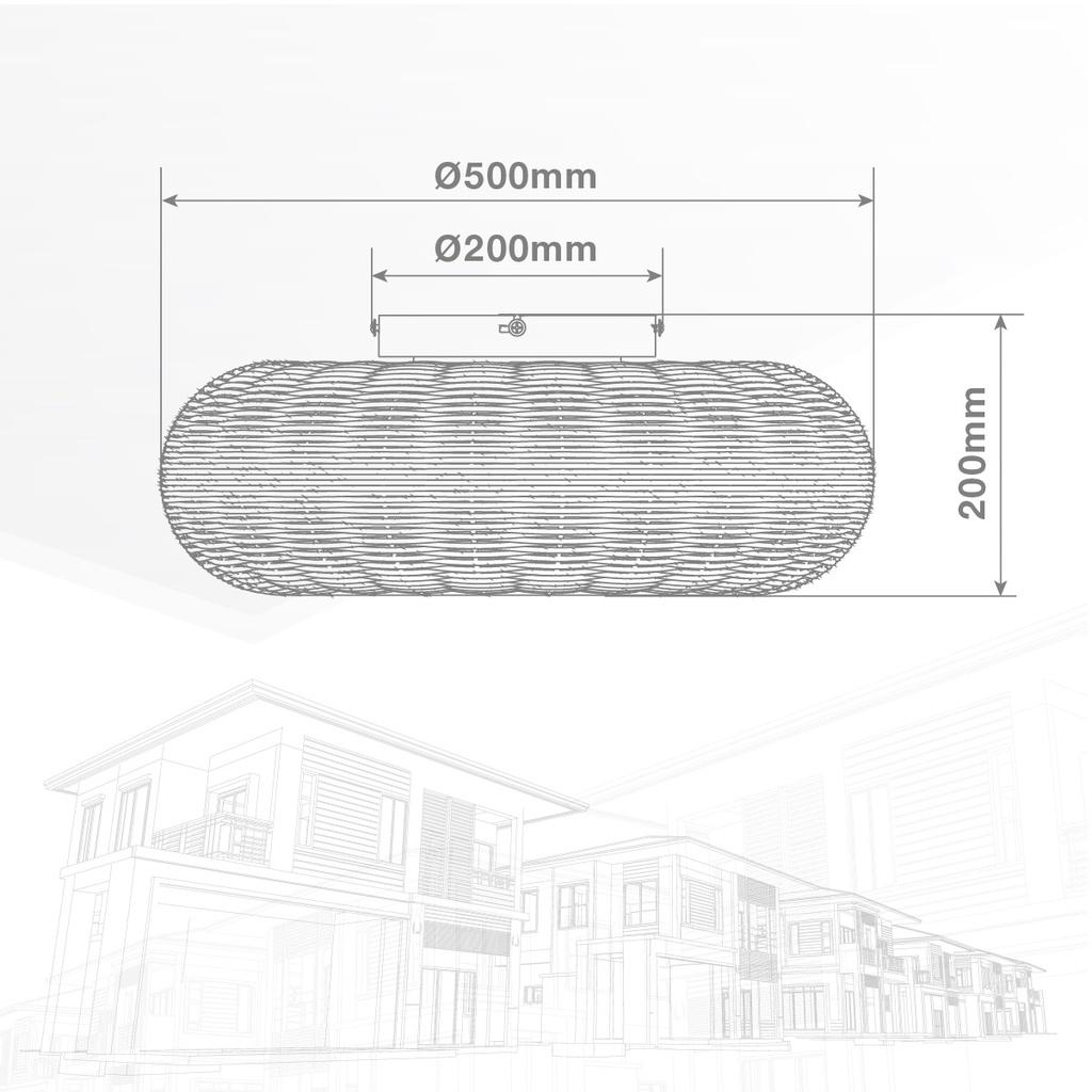 Ventilador techo Matera con mando 4xE27 Ø50 3 aspas DC Beige (2)