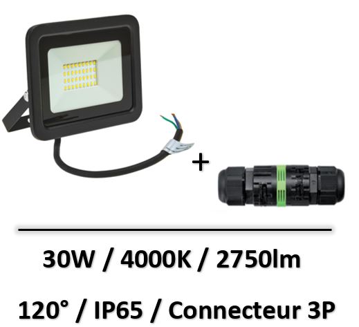 projecteur-30W-noir-LED-spectrum