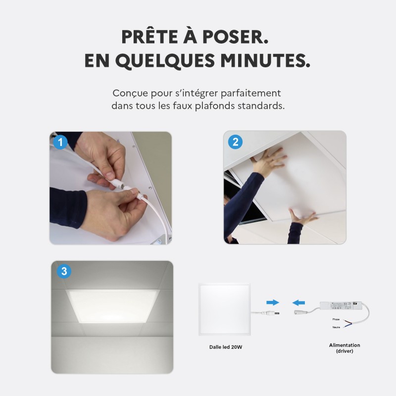 10-dalles-led-20w-3-temperatures-de-couleurs-3600-lm