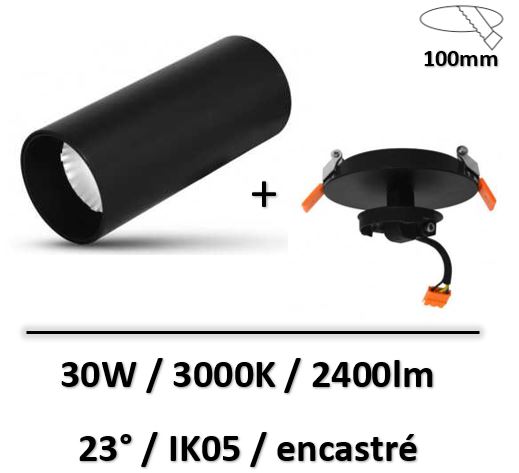 spot-led-noir-30W-led-encastre-miidex-boutique