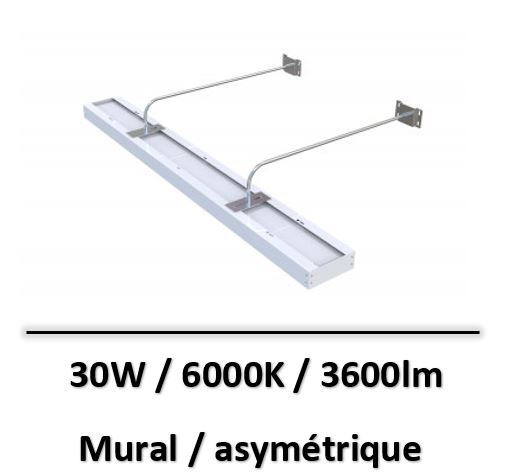 Clareo - Eclairage tableau 120cm 30W 120lm/W ACCESS 6000K - PAN.100265 ...